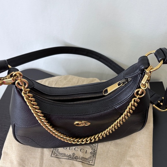 GUCCI small Aphrodite shoulder bag black leather - Picture 9 of 15